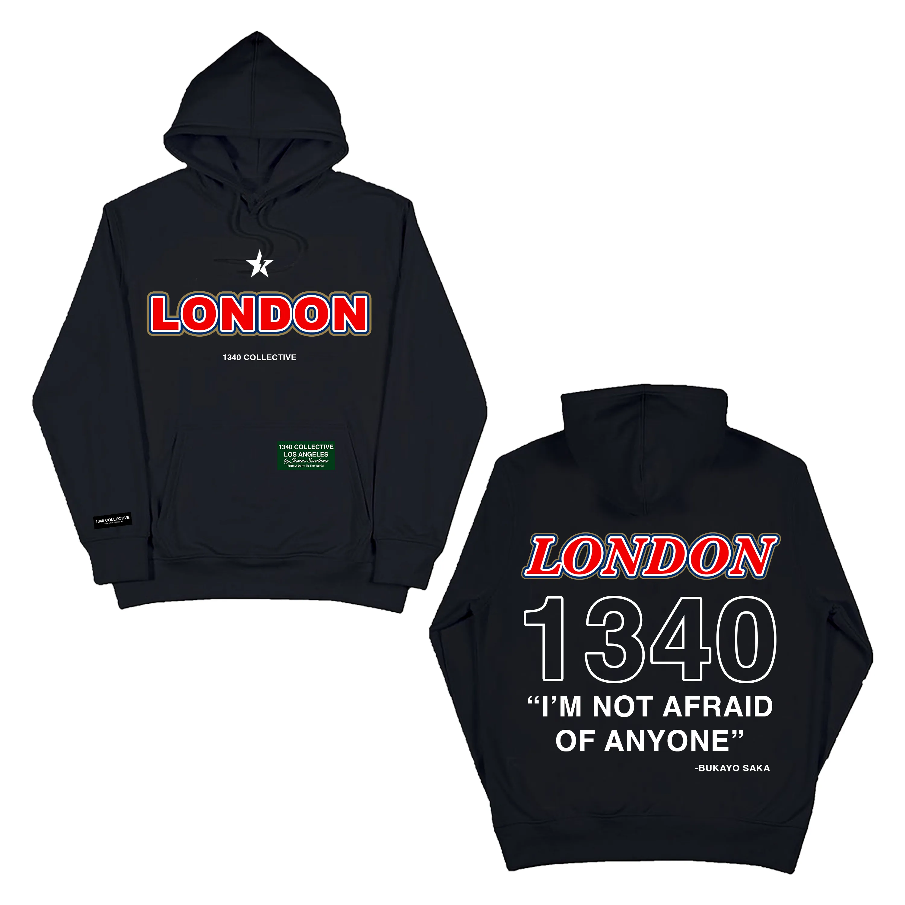 1340 LONDON RED - HOODIE