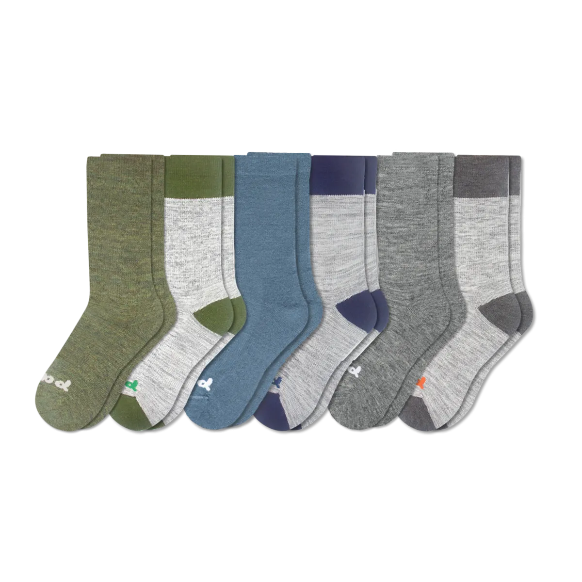 6 Pack - Men's Crew Pacas Socks