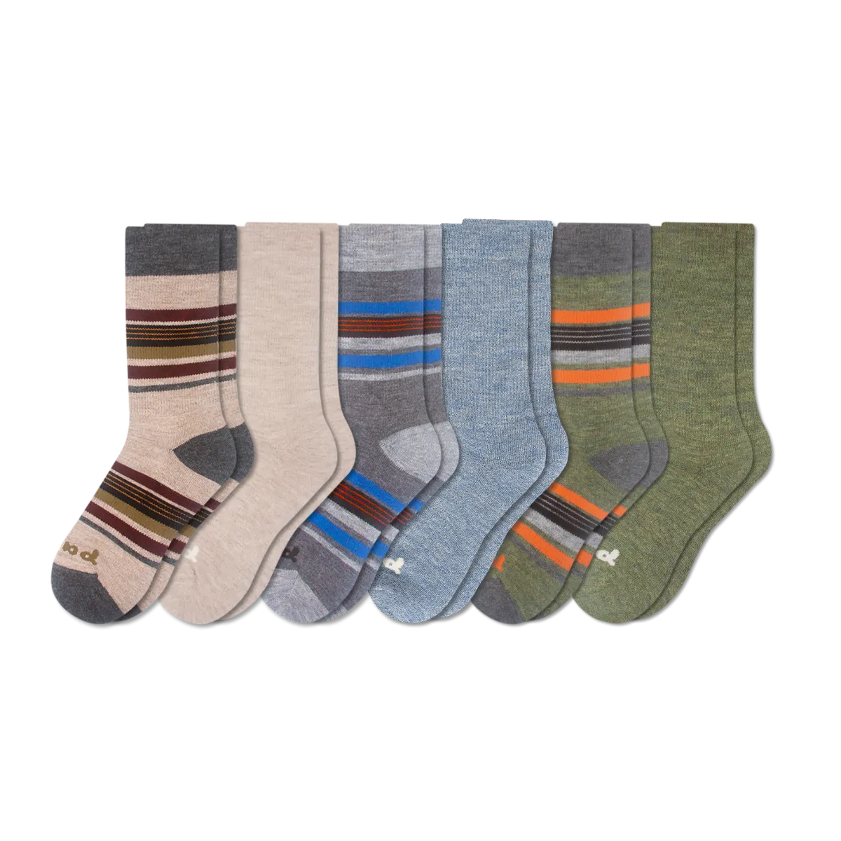 6 Pack - Men's Crew Pacas Socks