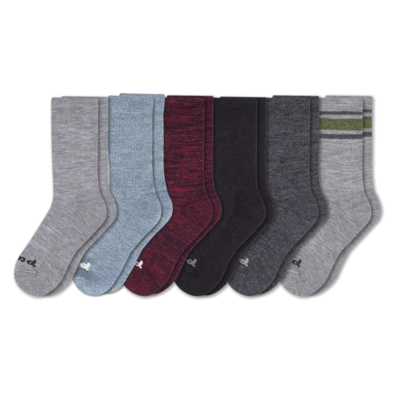 6 Pack - Men's Crew Pacas Socks