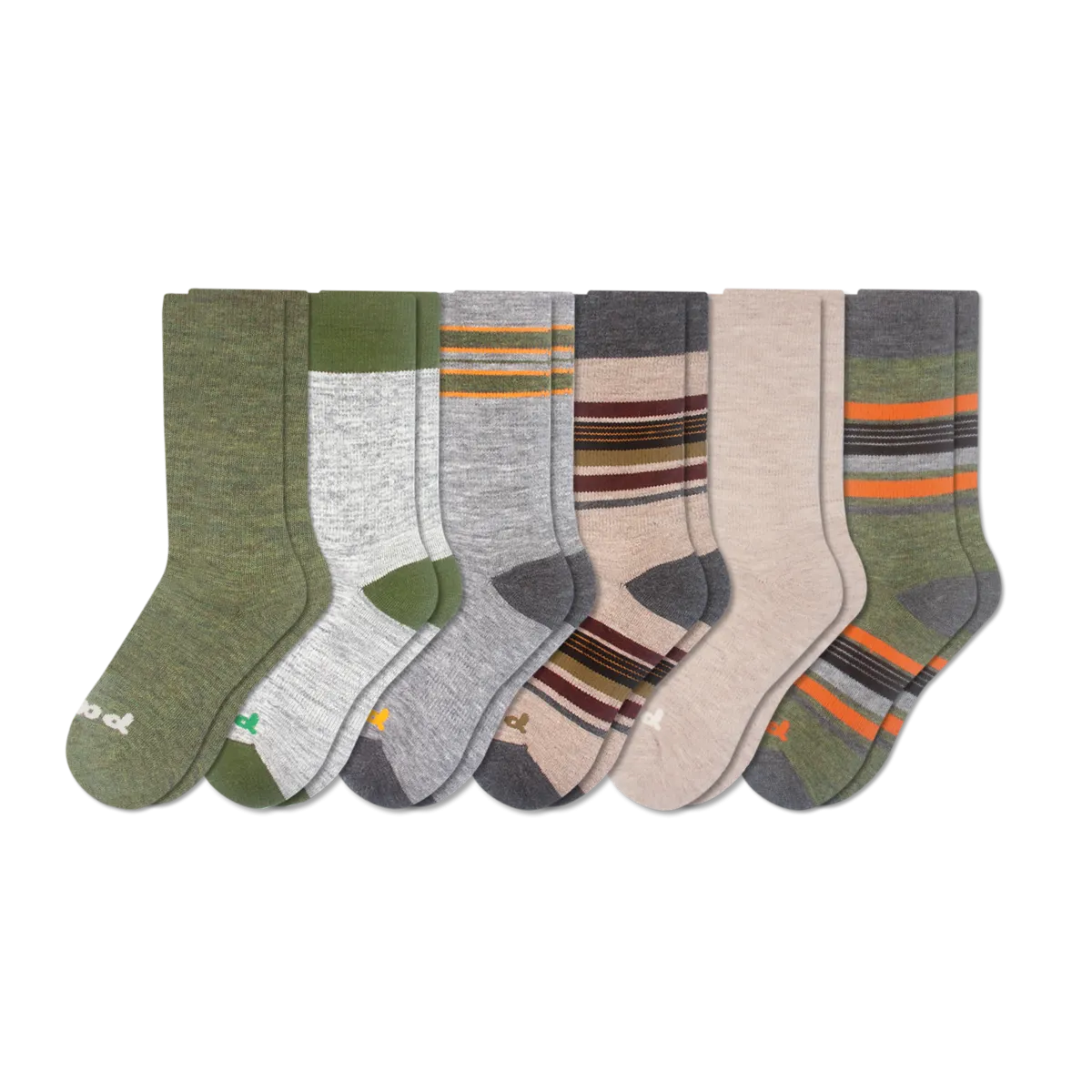 6 Pack - Men's Crew Pacas Socks