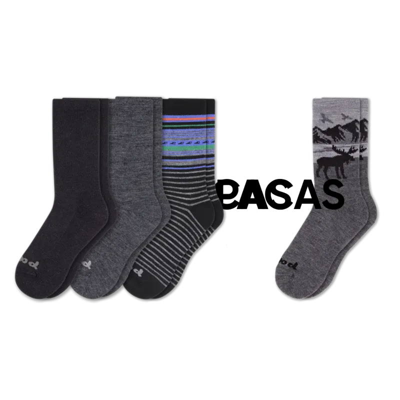 6 Pack - Men's Crew Pacas Socks