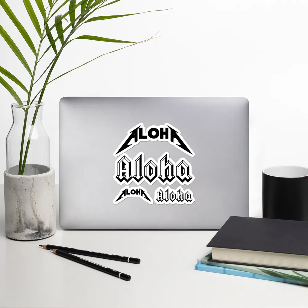 Aloha Tribe Hawaii Metal Aloha Sticker Pack