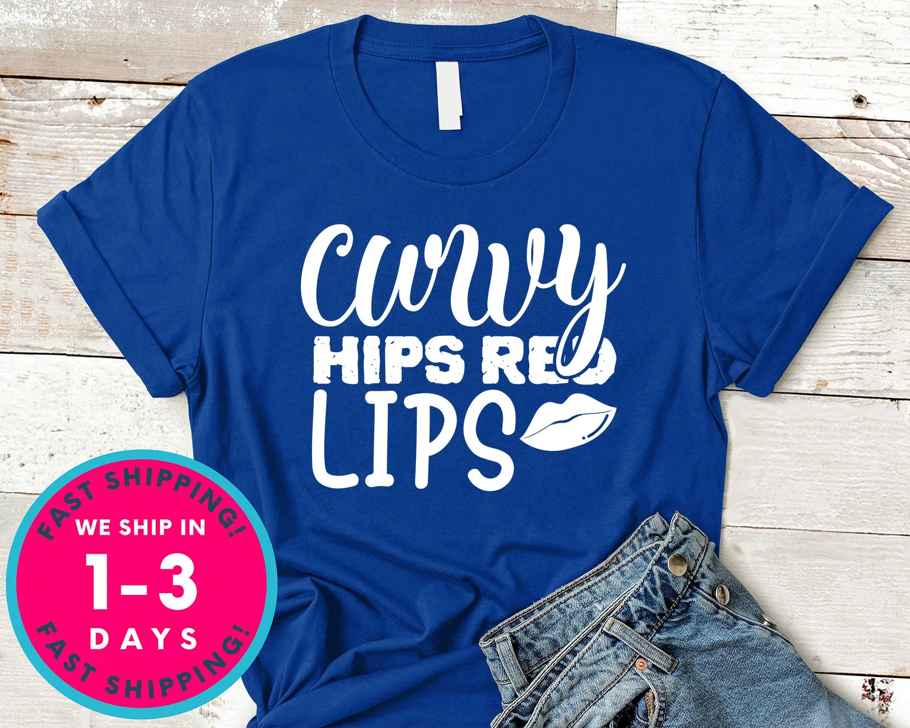 Curvy Hips Red Lips