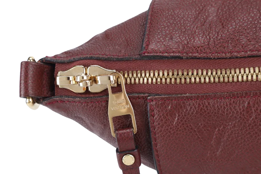 LOUIS VUITTON LUMINEUSE PM (M93413) BURGUNDY MONOGRAM EMPREINTE GOLD HARDWARE WITH DUST COVER