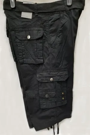 Men's Stylish 8 Pocket Cargo Shorts w/Belt