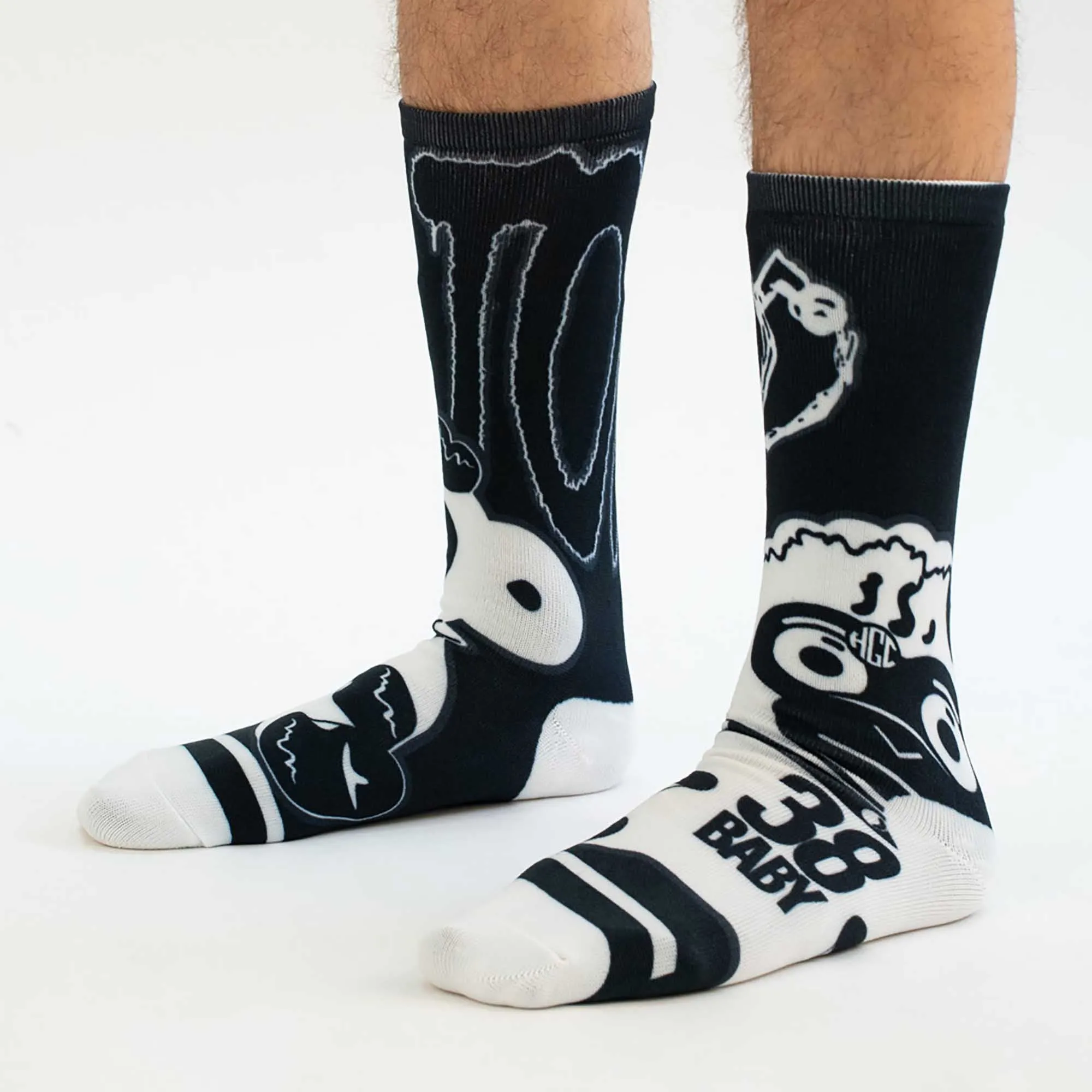 NBA 38  BABY SOCKS (BLACK)