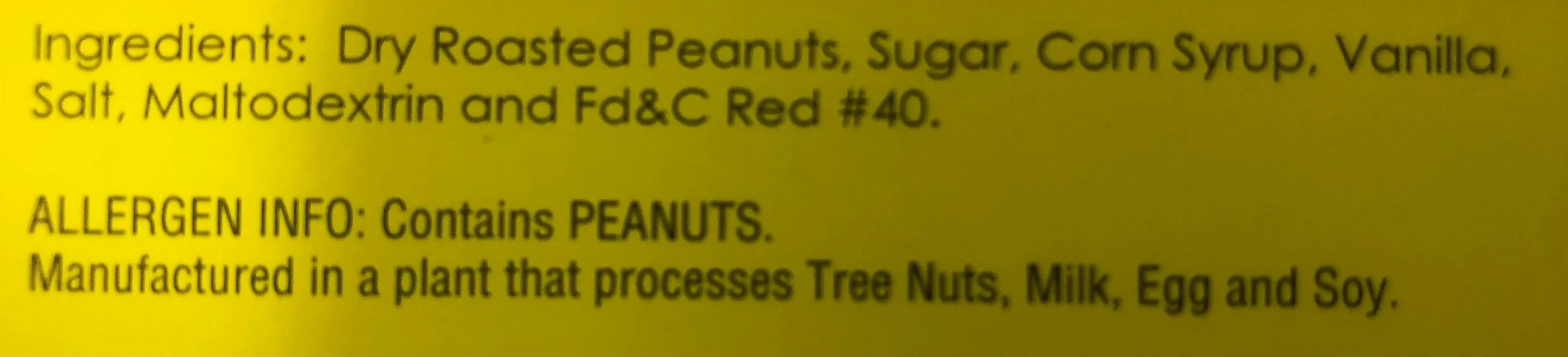 Old Fash Bag Burnt Peanuts 4 oz