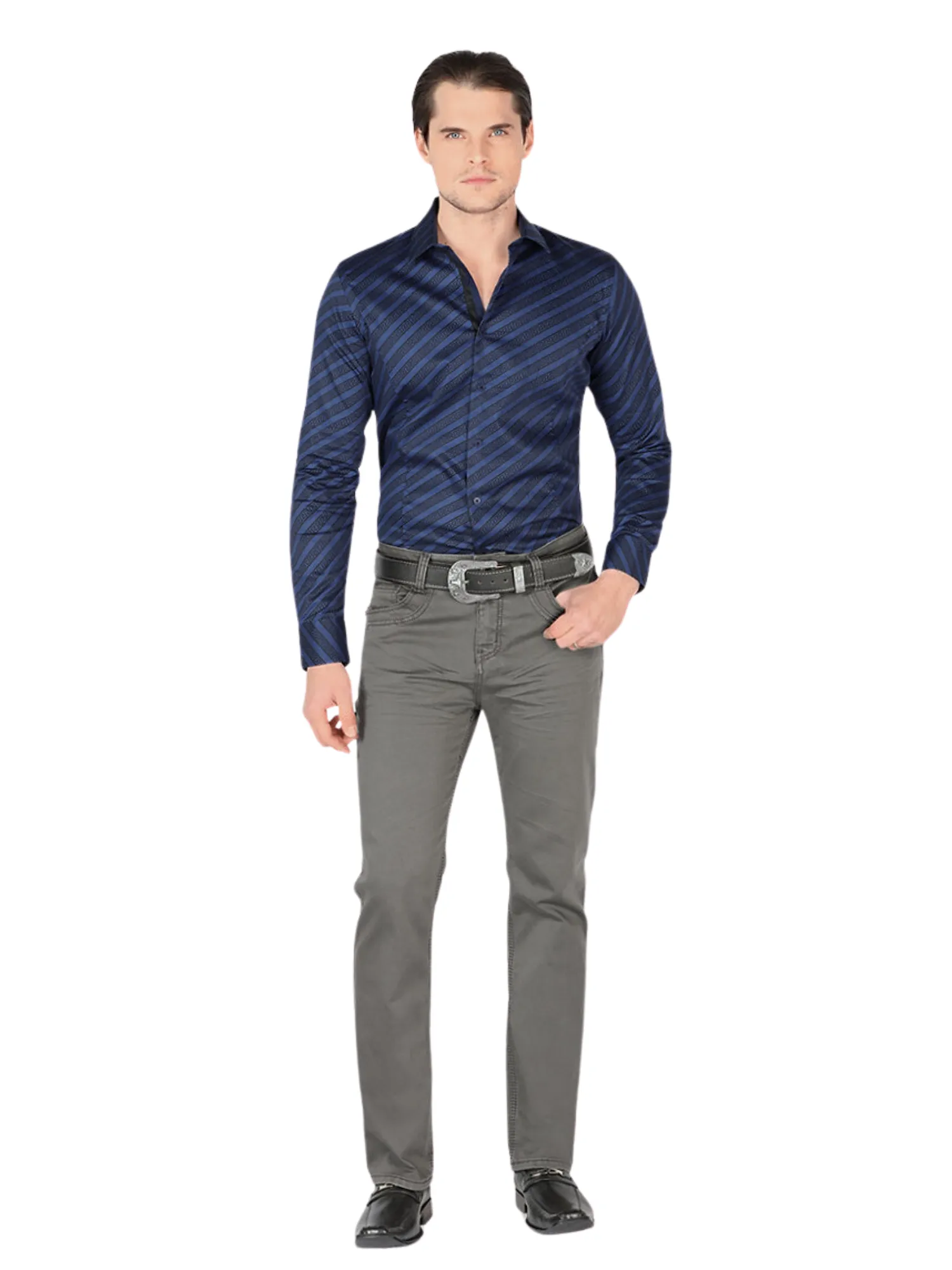 Pantalon Vaquero Stretch Boot Cut para Hombre 'Lamasini' - ID: 2846
