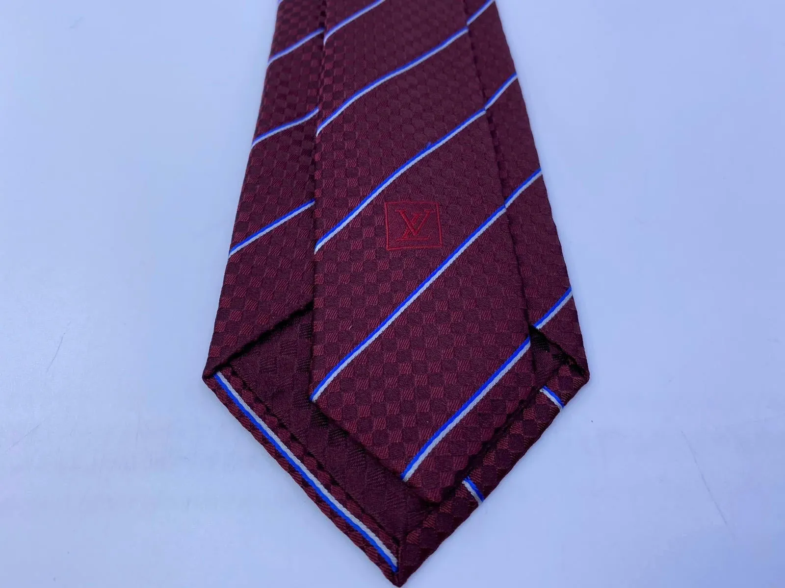 Petit Damier Striped LV Crest Tie