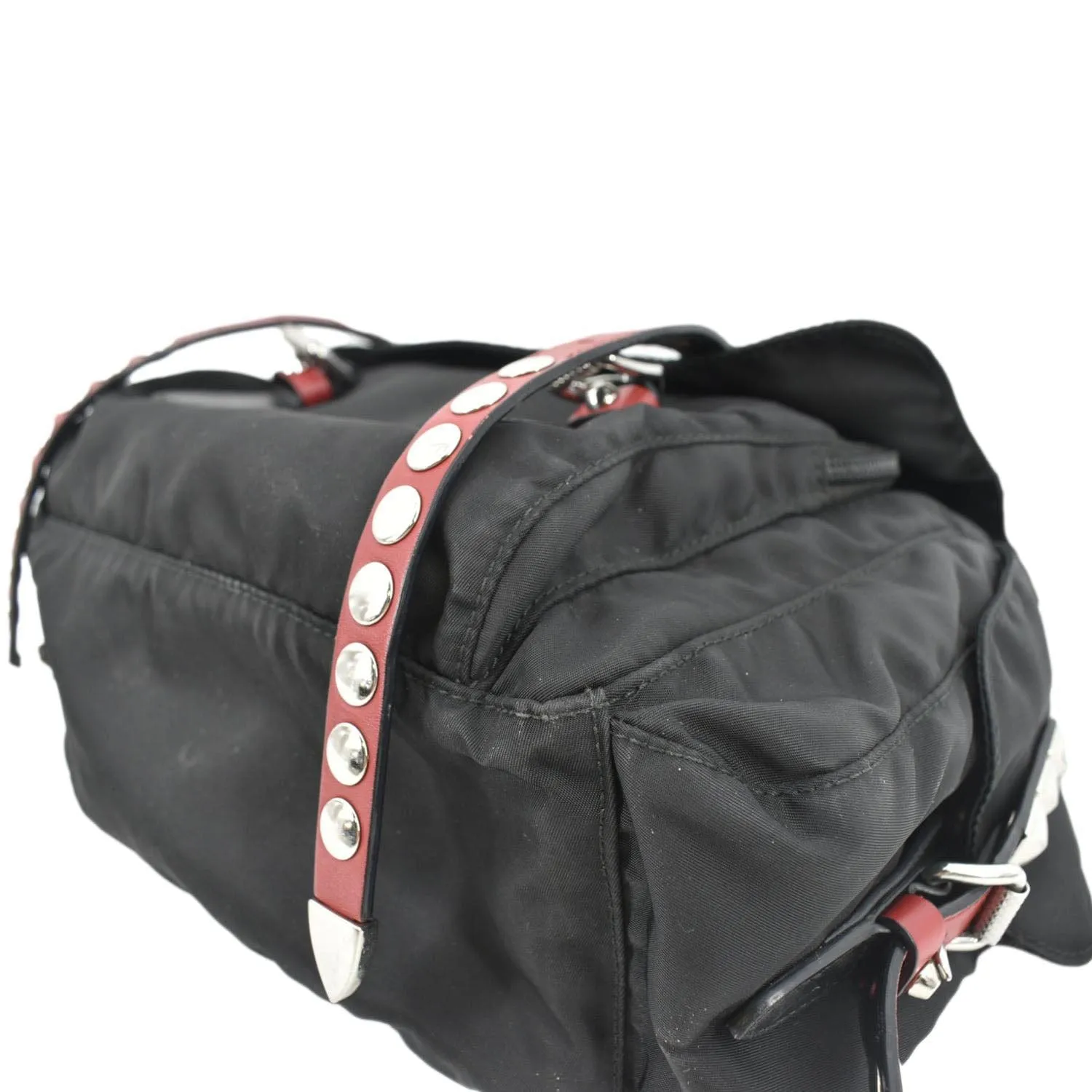 PRADA New Vela Nylon Shoulder Bag Black