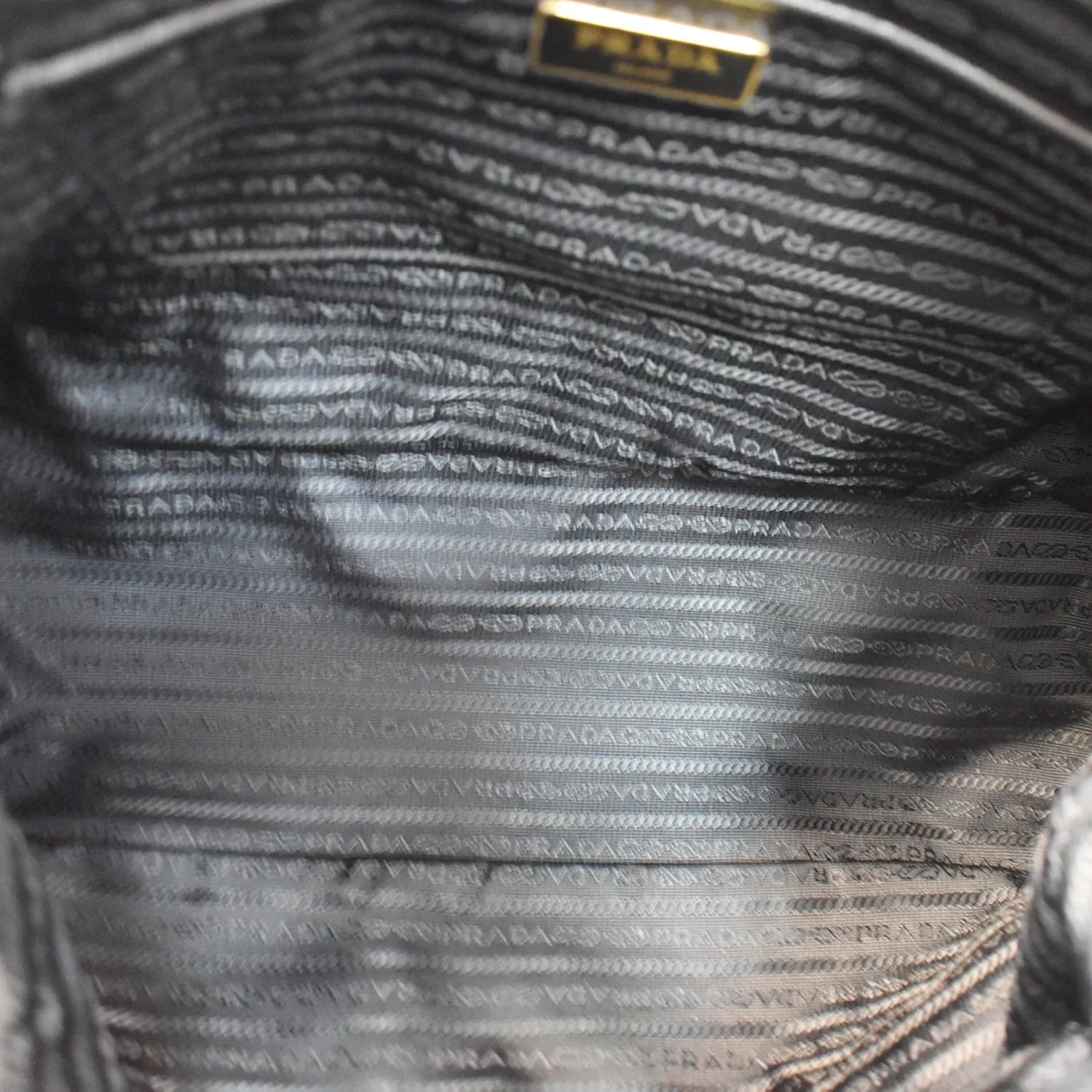 PRADA Tessuto Saffiano Nylon Tote Shoulder Bag Black - Hot Deals