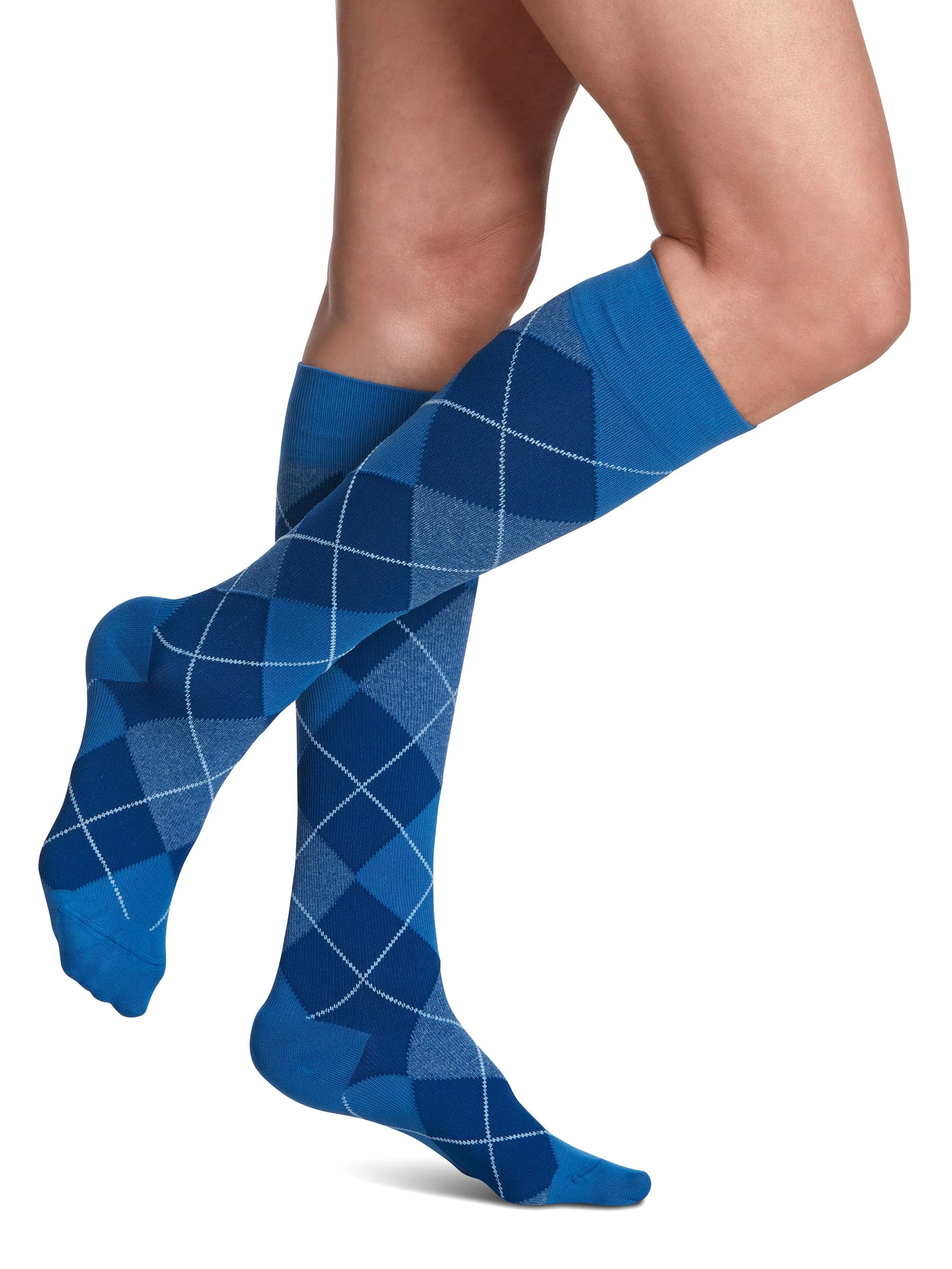 Sigvaris Microfiber Patterns (Formerly 830 Microfiber Shades) Women's Knee High  20-30mmHg-Closed Toe