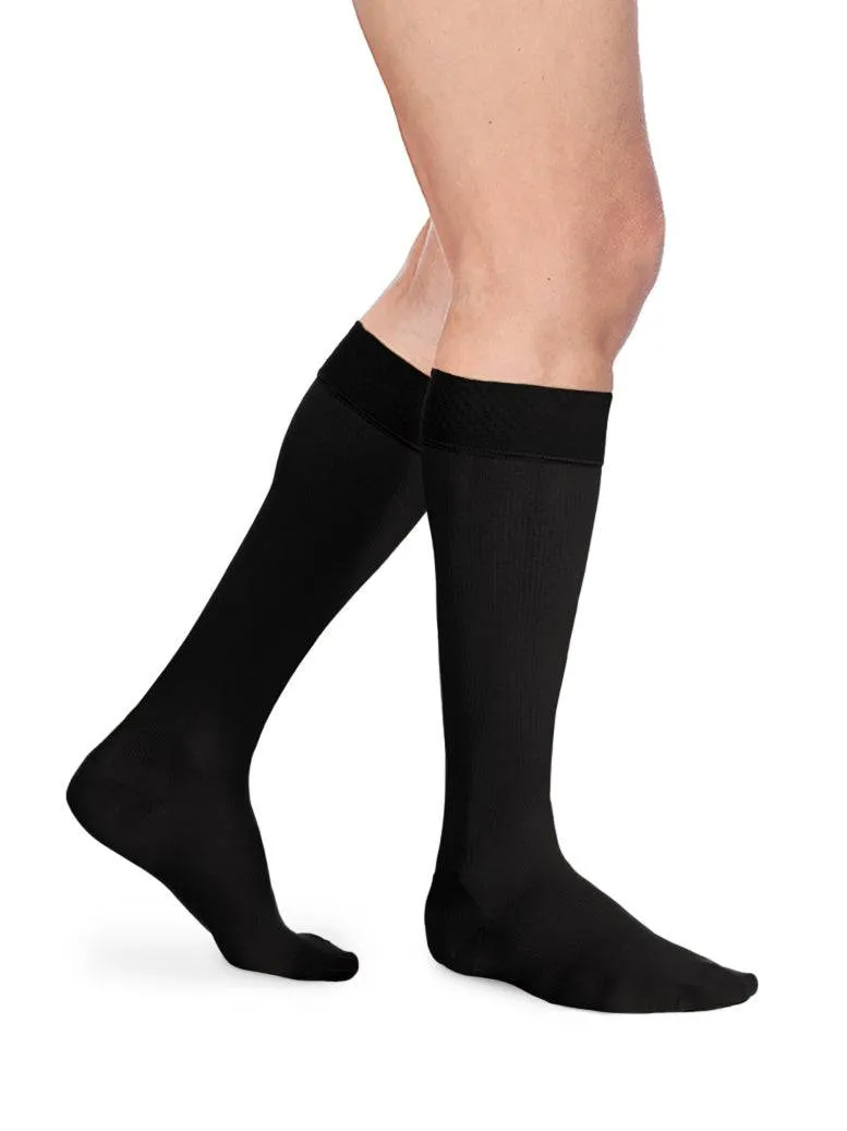 Sigvaris Opaque (Formerly 860 Select Comfort) Men's Knee High w/ Silicone 30-40mmHg-Closed Toe