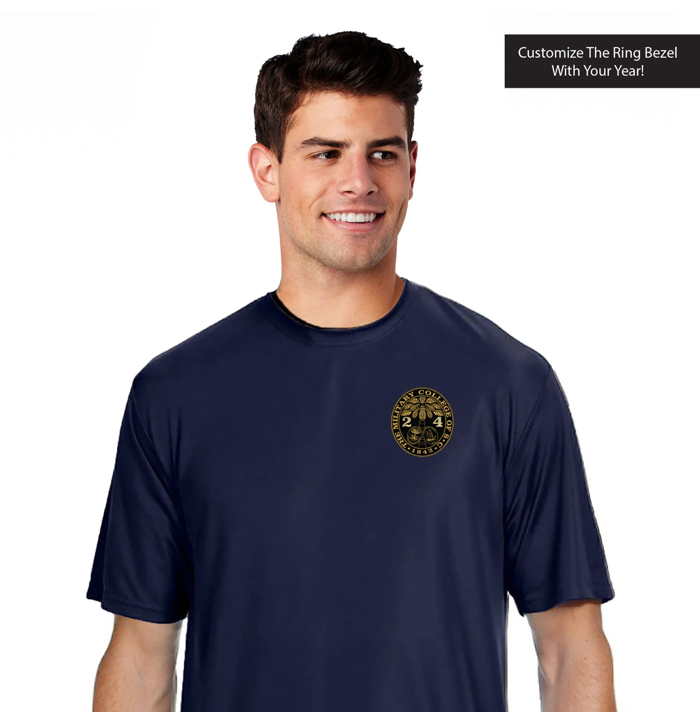 The Citadel,  Customizable (Your Year) Ring Bezel Design, Performance T-Shirt